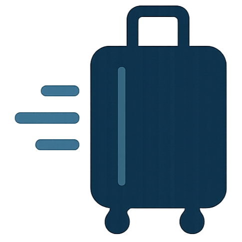 un logo que haga referencia a que es fácil de transportar